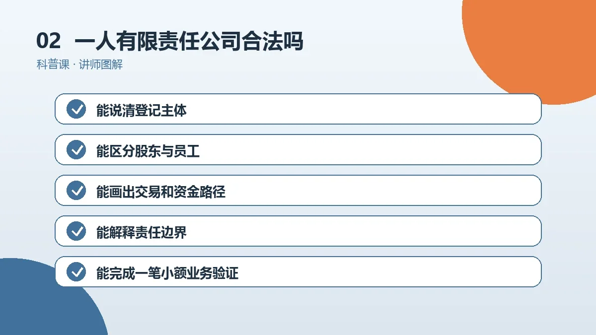一人有限责任公司合法吗?判断依据、合规边界与常见误区操作路径图