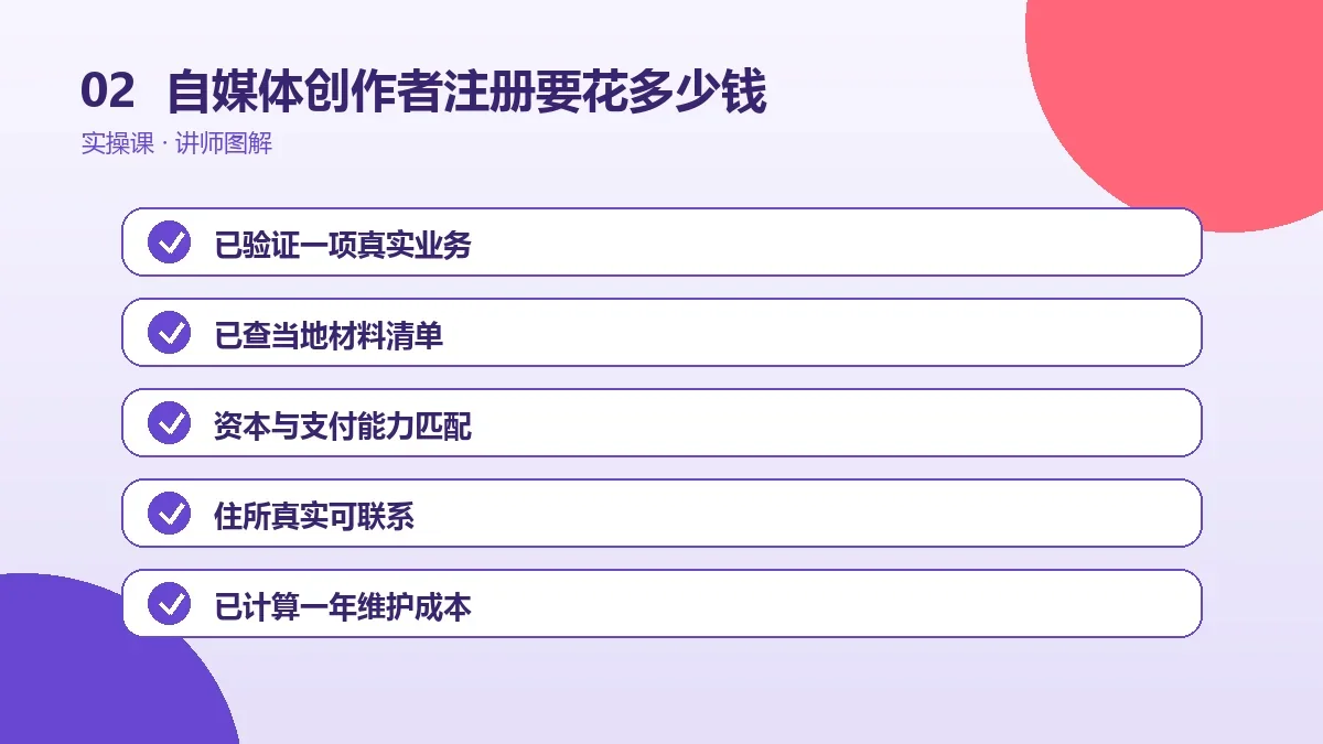 自媒体创作者注册OPC一人公司要花多少钱?开办费与年度维护成本拆解操作路径图