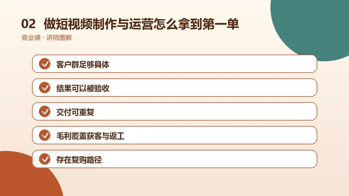 做短视频制作与运营怎么拿到第一单?OPC一人公司的低成本获客路径操作路径图