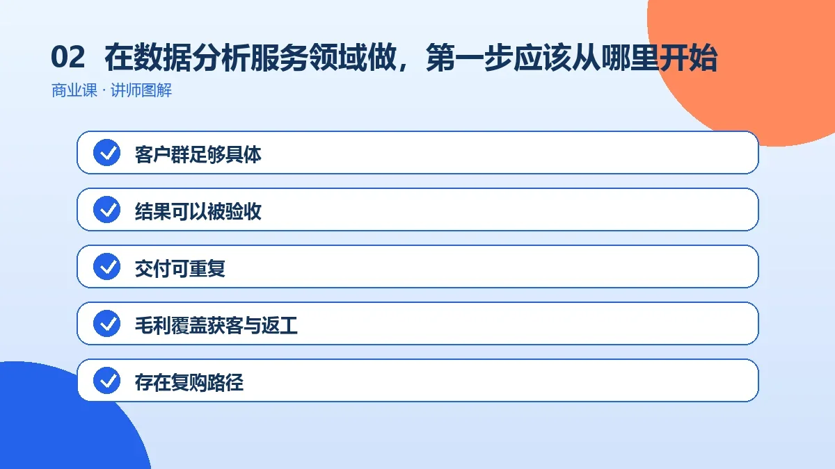 在数据分析服务领域做OPC一人公司,第一步应该从哪里开始?操作路径图