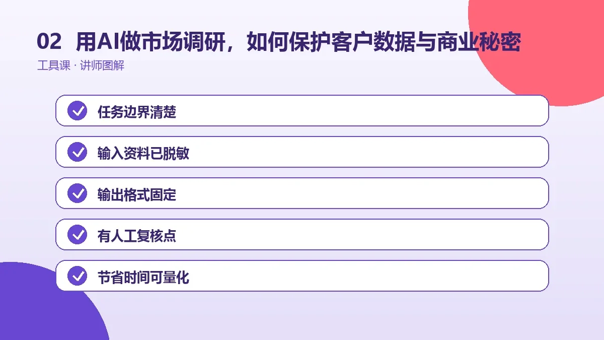 OPC一人公司用AI做市场调研,如何保护客户数据与商业秘密?操作路径图