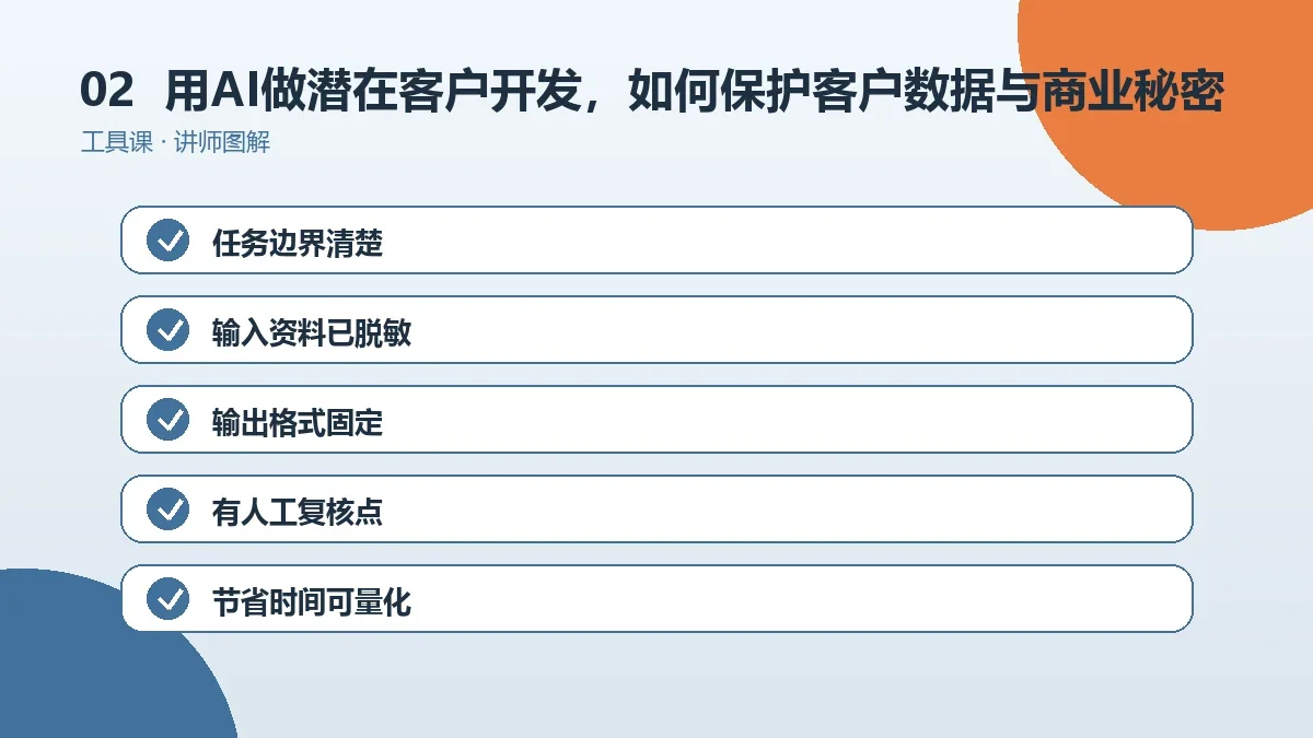 OPC一人公司用AI做潜在客户开发,如何保护客户数据与商业秘密?操作路径图