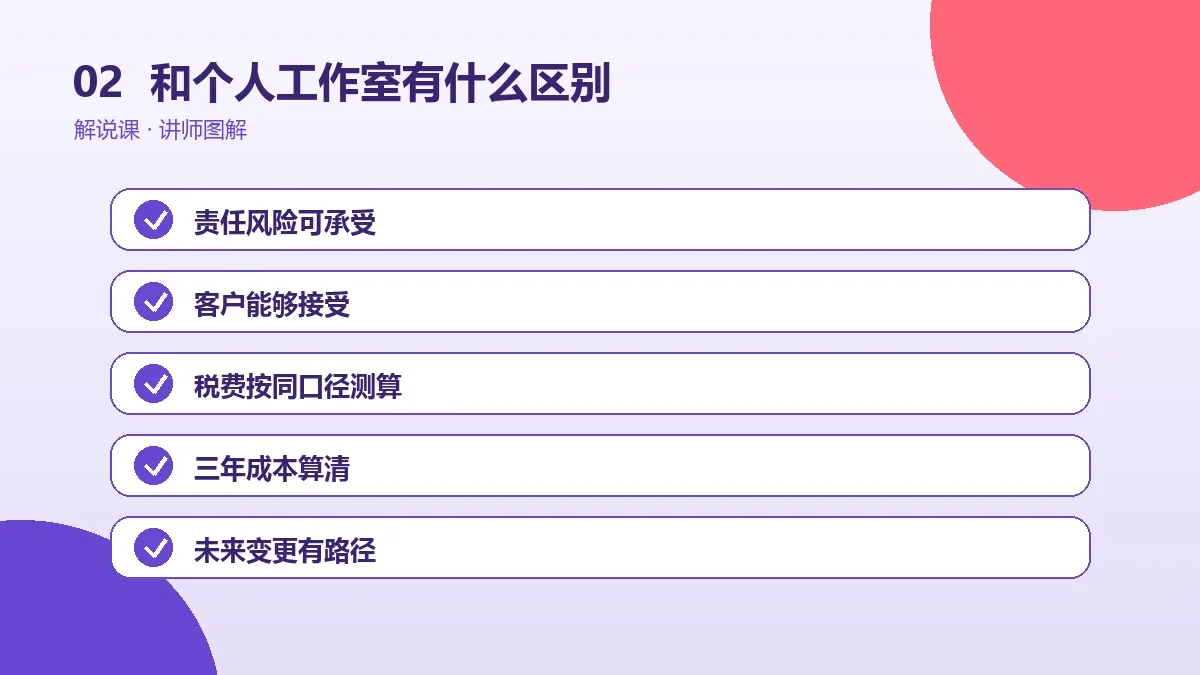 OPC一人公司和个人工作室有什么区别?一张表看懂核心差异操作路径图
