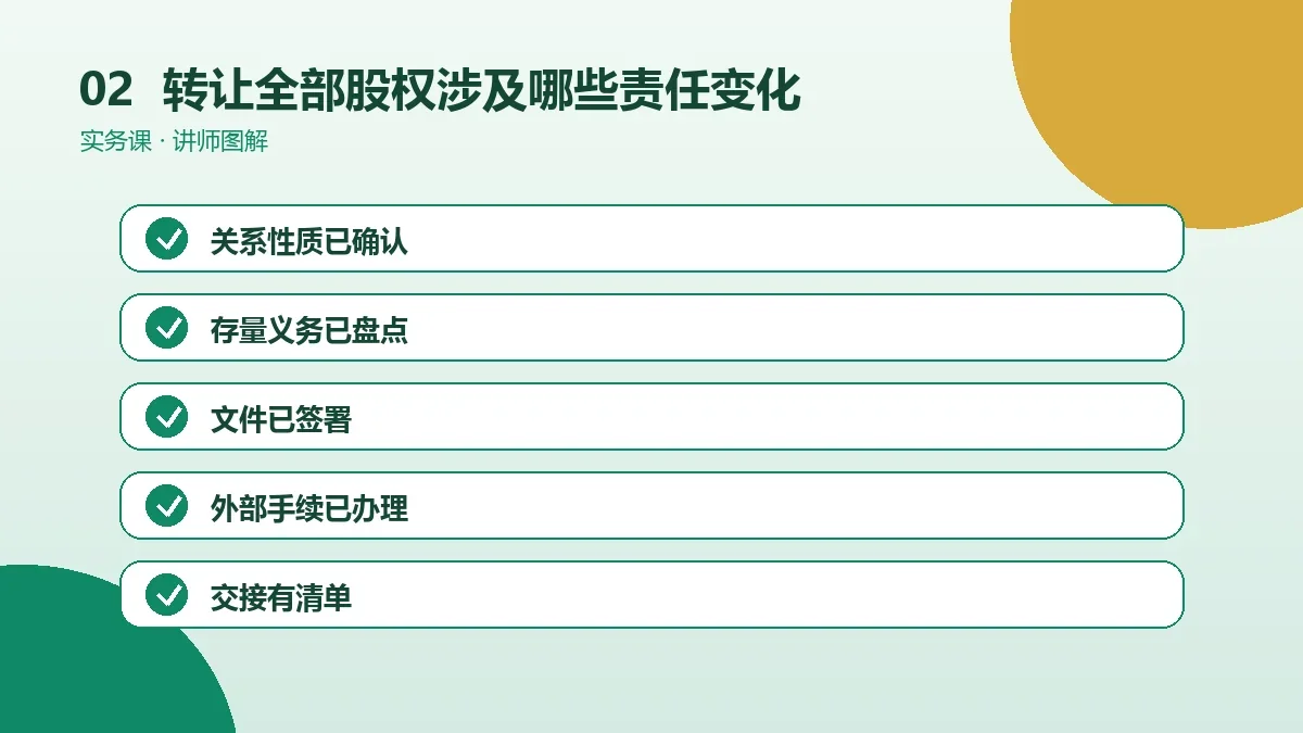 OPC一人公司转让全部股权涉及哪些责任变化?公司与个人边界说明操作路径图